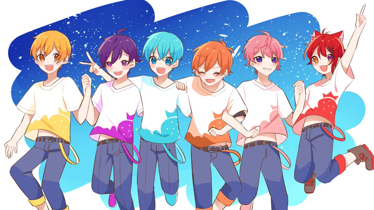 「すとぷり無観客ライブVol.2お疲れ様でした!
とっても素敵なライブでした✨
本」|ふじののイラスト