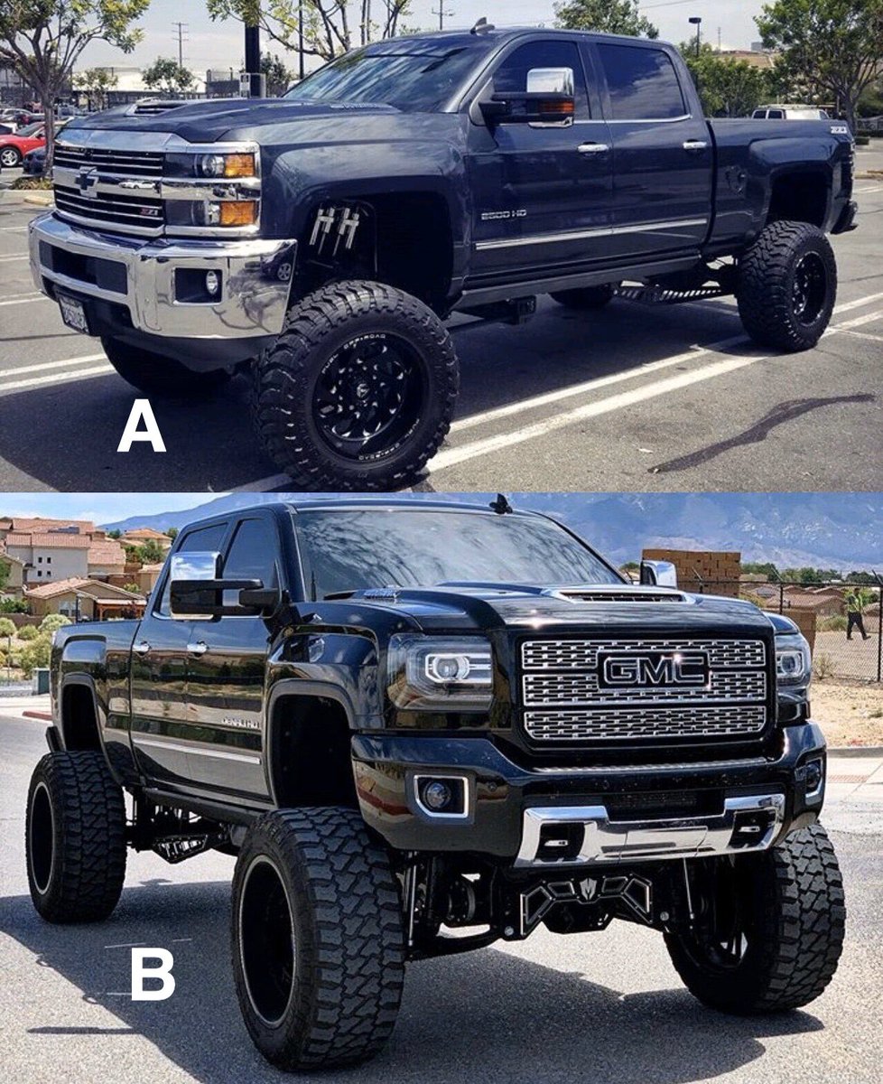 _LiftedTrucks_'s tweet photo. A or B?? https://t.co/qZB65Le7PO
