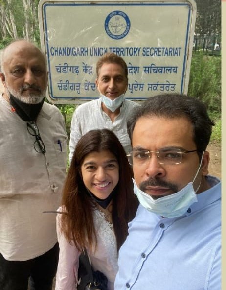 TaruniGandhi's tweet photo. Tricity salon and spa association met @manuparida1 Adviser to UT Adm, urging to close salon shops on Tuesday and Thursday as on weekends lockdown their business got affected. Also urge to include their category in essential item category. https://t.co/E0eDVcNVQw