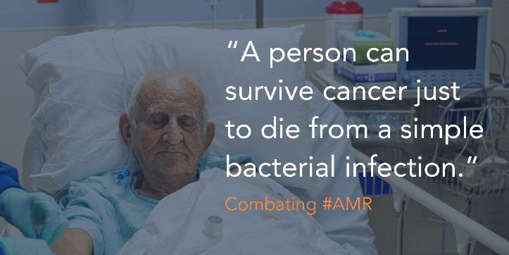 IFPMA's tweet photo. #AMR is a growing threat that could kill up to 10 million people by 2050. To tackle the growing global health threat, the biopharma industry launched the @AMRActionFund which aims bring 2 to 4 new #antibiotics to patients by the end of 2030. https://t.co/gY29PXY6Ec https://t.co/SHYwqh3yAe