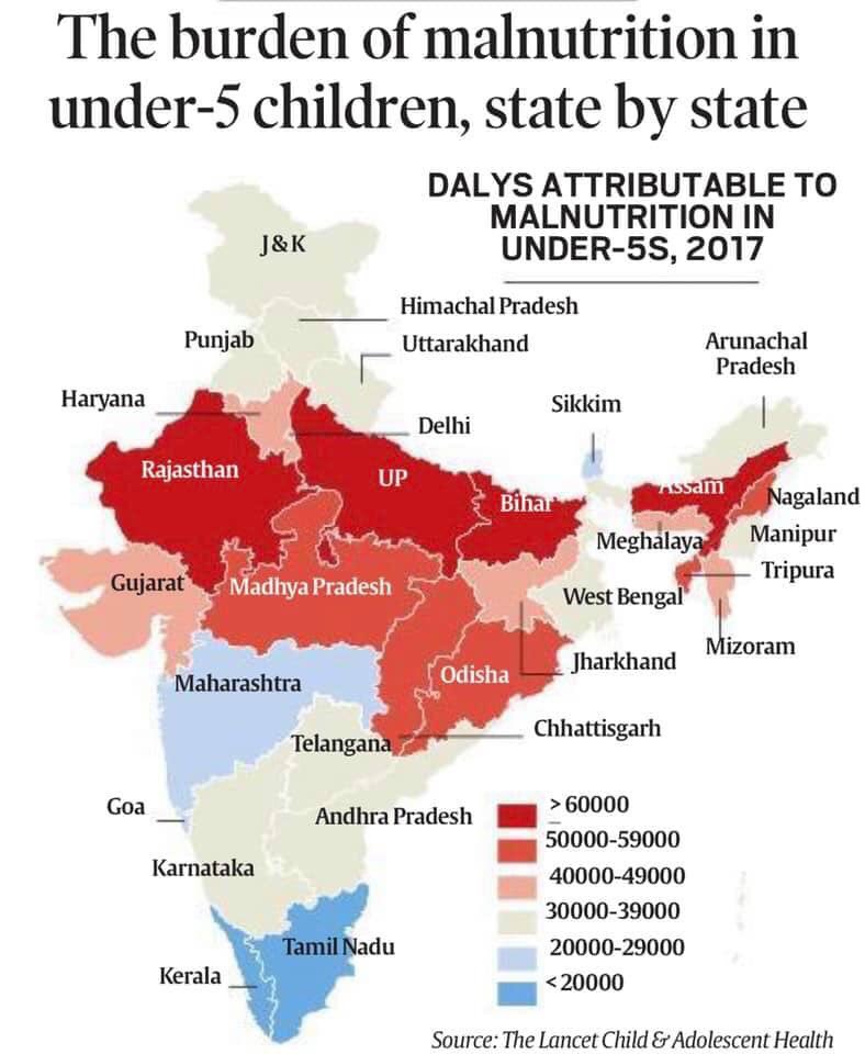 50 ஆண்டுகளாக தமிழகத்தை ஆட்சி செய்த திராவிட கட்சிகள், தமிழ்நாட்டிற்கு என்ன செய்தன? 5 வயதுக்கு கீழ் உள்ள குழந்தைகளுக்கு ஊட்டச்சத்து குறைபாட்டை நீக்குவதில் தமிழகம் முதன்மை #Malnutrition