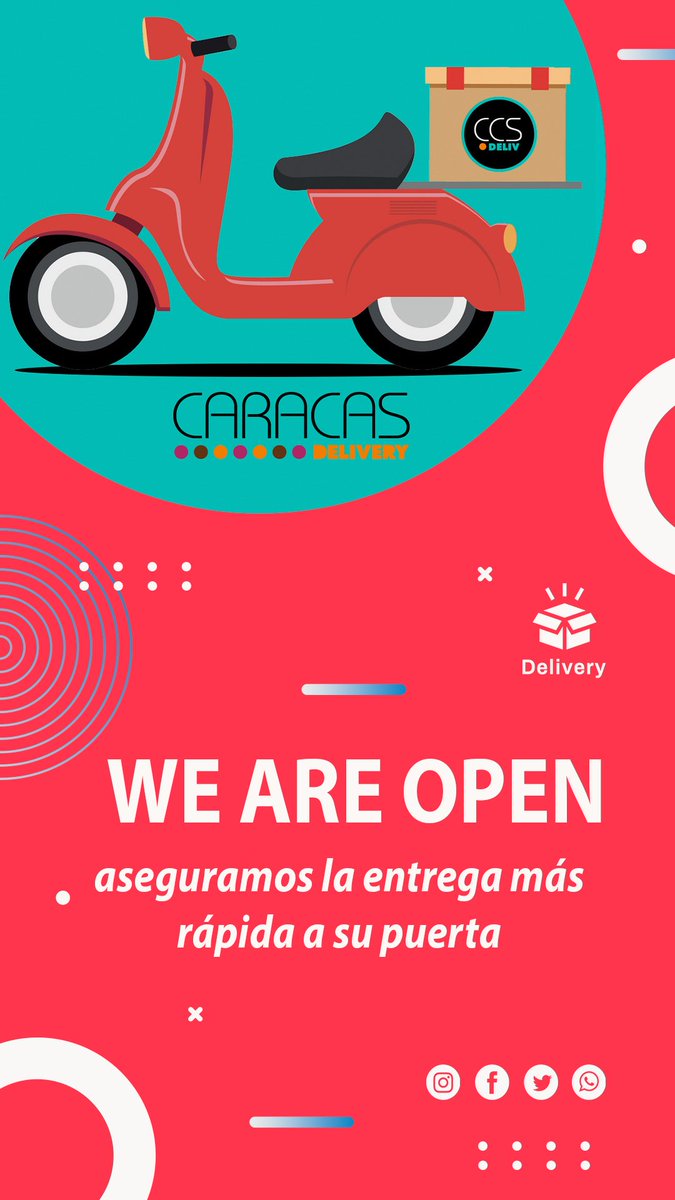 CcsDeliv's tweet photo. Buenos días estamos abiertos comunicate con nosotros al 0414-2538953

#deliverycaracas #ccsdeliv #deliverymiranda #ccsdeliv #entregasadomicilio #entregas #entregaspersonales #entregasegura #entregasrapidas #entregasatiempo https://t.co/PM952BIwCH
