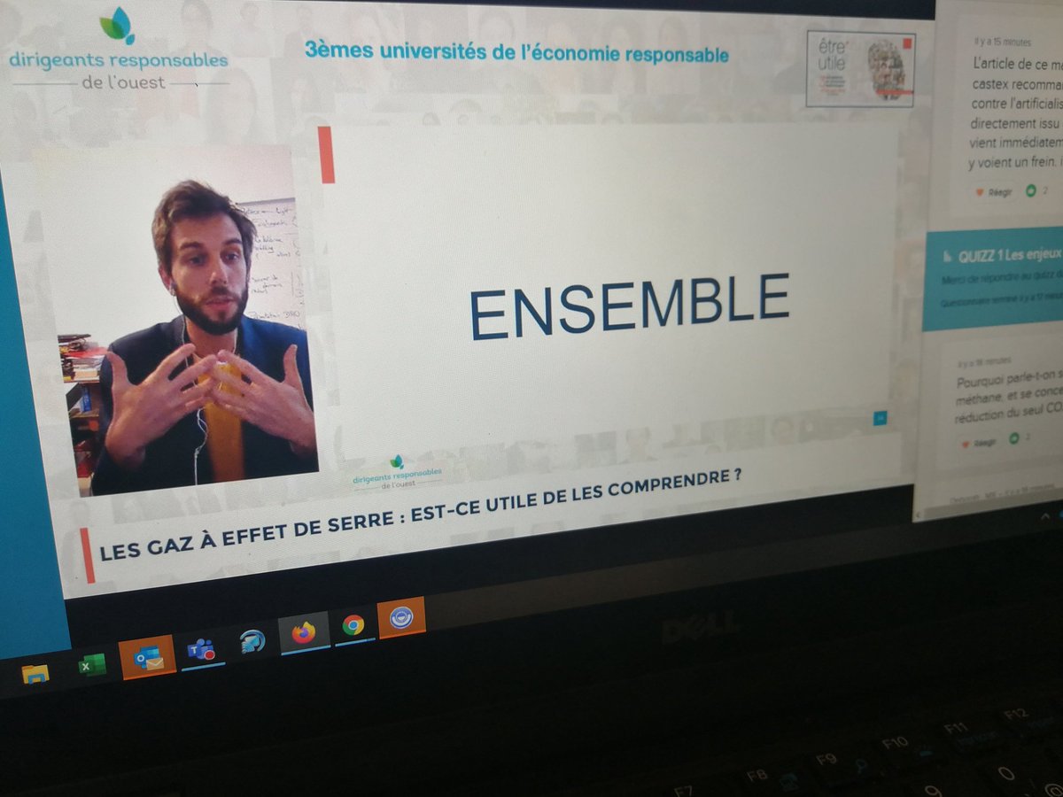 Super séquence #UER2020 #DRO @DirigeantsResp <a href="/ToovaluRSE/">Toovalu</a> <a href="/PeggyDestres/">Peggy Destres</a> pour mieux comprendre les Gaz à effet de serre et les réduire ! #Utile #pouvoirdAgir