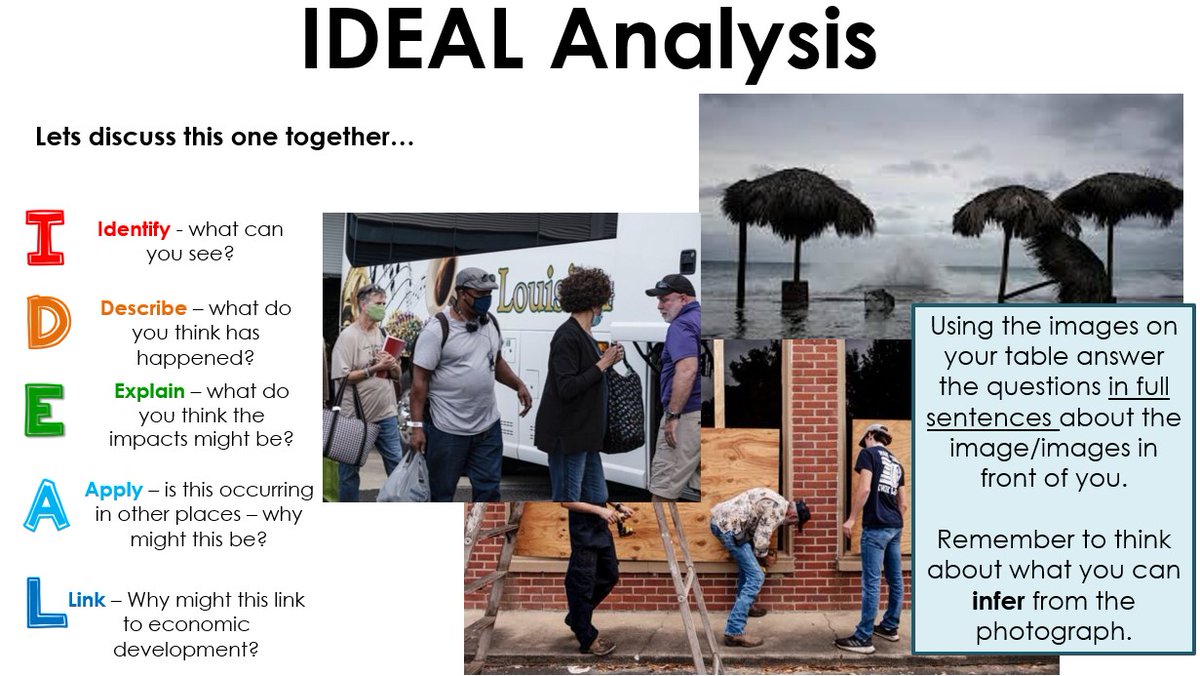 Jennnnnn_x's tweet image. Here is my &apos;Geography over the summer&apos; lesson - it&apos;s not probably a full hour but has some examples of IDEAL analysis and some articles to extend knowledge of recent events. If it is useful - please feel free to use :) #geographyteacher drive.google.com/drive/folders/…