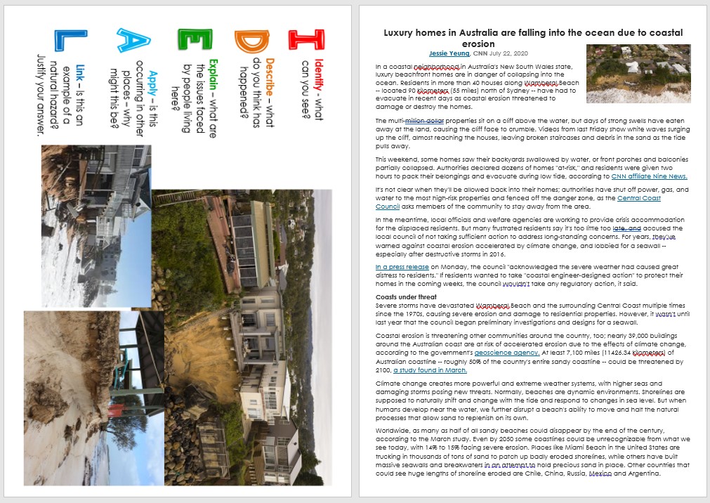 Jennnnnn_x's tweet image. Here is my &apos;Geography over the summer&apos; lesson - it&apos;s not probably a full hour but has some examples of IDEAL analysis and some articles to extend knowledge of recent events. If it is useful - please feel free to use :) #geographyteacher drive.google.com/drive/folders/…