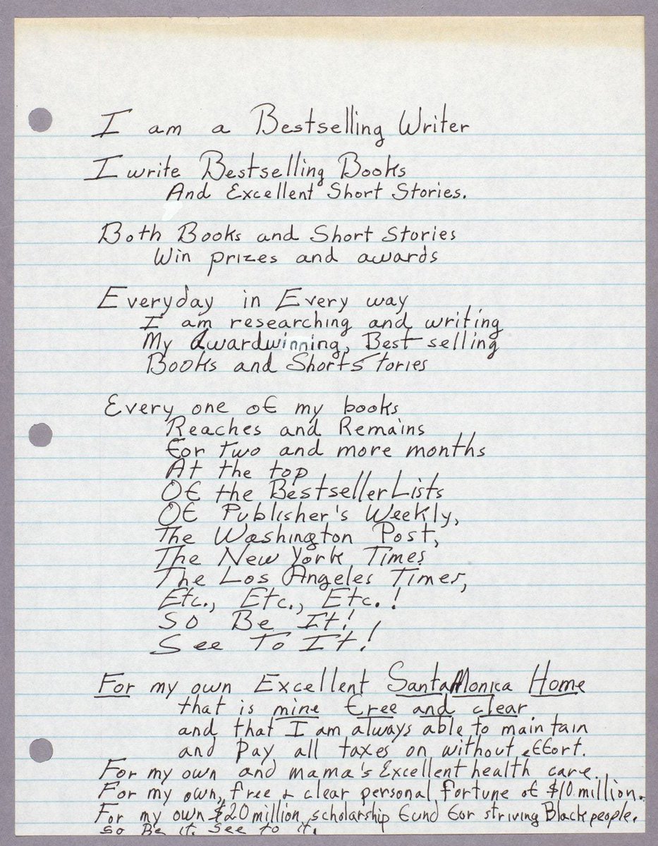 thinking of the power of octavia butler’s manifestation & journaling today.