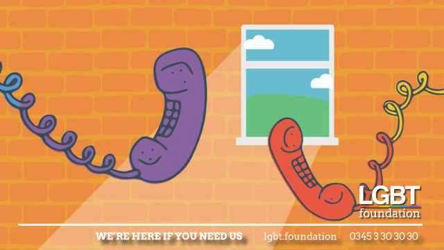 LGBTfdn's tweet photo. Our helpline is open every day over Manchester Pride until 2am. If you need to speak to someone, you can call us on 0345 3 30 30 30. 

We're still here if you need us.

https://t.co/w7pLdeN5yU https://t.co/p0mISN1eiR