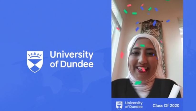 dundeeuni's tweet photo. We celebrate our graduates in Health Sciences &amp; Medicine today. Join Marina Hashwani &amp; Ambreen Aleem, their classmates and the Deans of @UoDHealthSci and @UoDMedicine tonight from 7pm (GMT+1). 
#DundeeUni #UoDGrad https://t.co/GFhRCjhqSm https://t.co/ULwuiqTr4g
