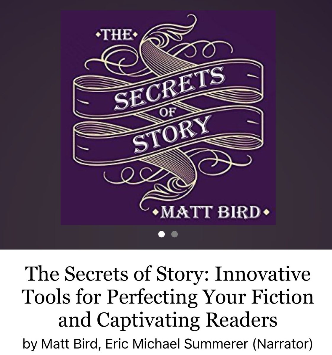 sydyoungstories's tweet photo. I devour audios of writing books when I’m deep into writing, helps me always be thinking about the book. Just read #thesecretsofstory—highly recommend. Many new or rephrased thoughts for a fresh view. Innovative is right! And there’s a podcast. 😎 

#write #WritingCommunity https://t.co/gWiL1s7c8X
