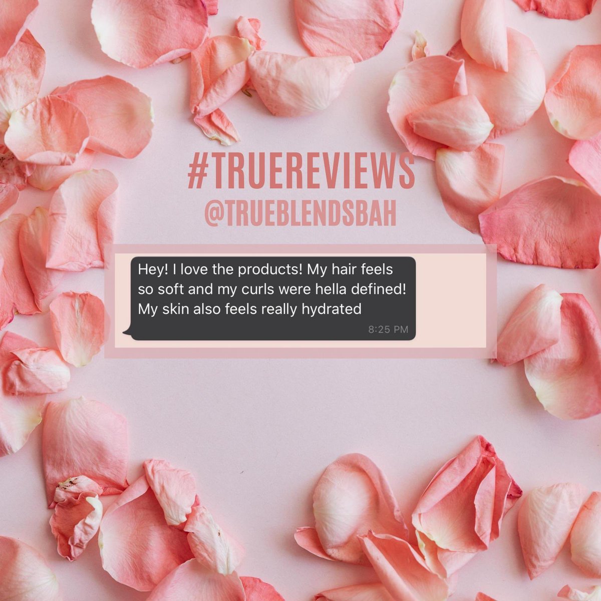 trueblendsbah's tweet photo. #TRUEREVIEWS : This #TrueBlendsBabe is already loving her recent purchase. What are you waiting on? Give True Blends a try today! 🌿 https://t.co/1x2DZZjvBC