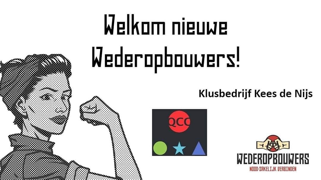 Welkom nieuwe Wederopbouwers!