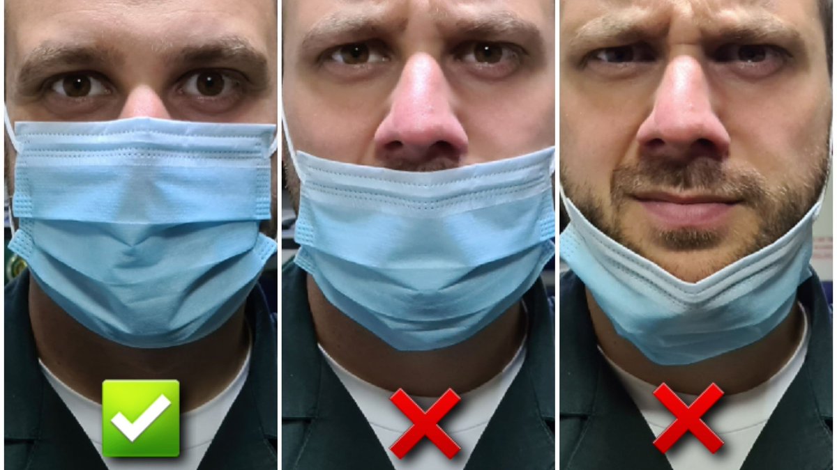 BhamUpdates's tweet photo. When you're out and visiting places which require you to wear a face covering (unless you are exempt), please make sure your 👃 AND 👄 are covered at all times when wearing a 😷 to ensure you're protecting yourself and others from COVID-19! 

📸 @OFFICIALWMAS 

#Birmingham https://t.co/A8FIfe6U9c
