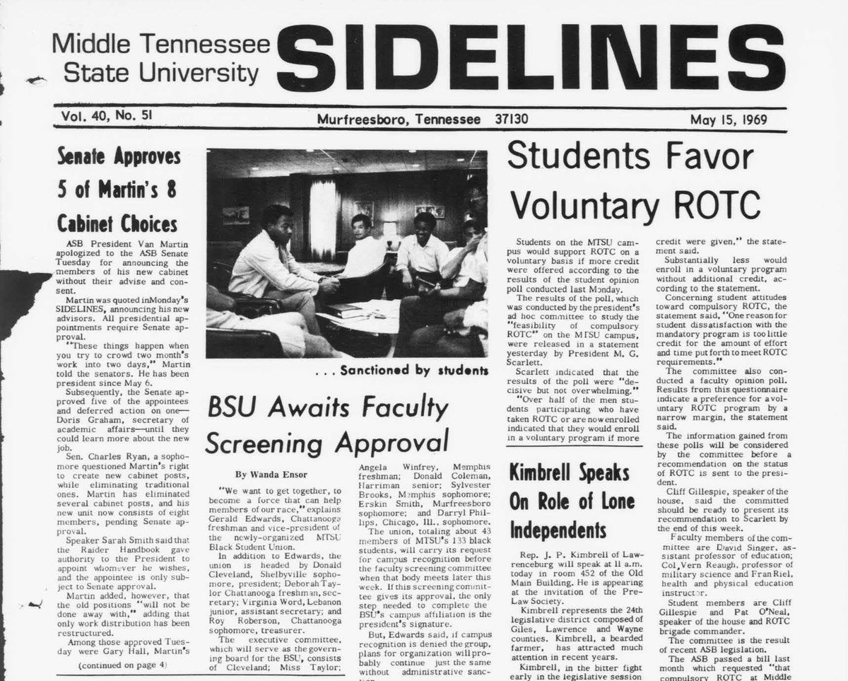 Forrest remained on campus. You could still find his image on items sold at the school bookstore, his plaque still adorned the KUC wall, and there was still  #ForrestHall. In 1969, Black Student Union was founded. They continued to push for change.