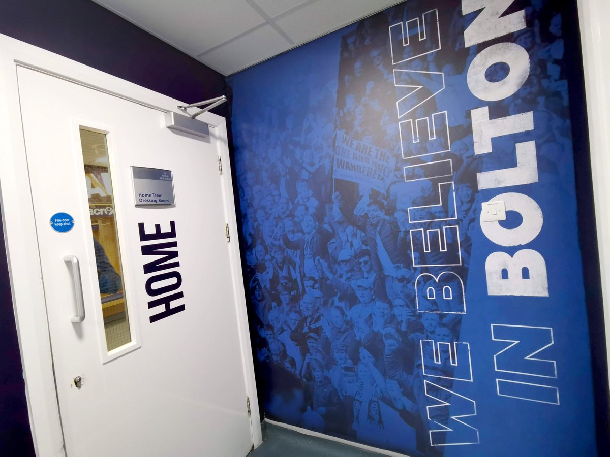 ArenaCreativeD's tweet image. Our tunnel graphics for @OfficialBWFC ⚽️ 
Fitted just before lockdown. All ready to give the players an extra boost when walking out onto the pitch for this exciting 20/21 season!