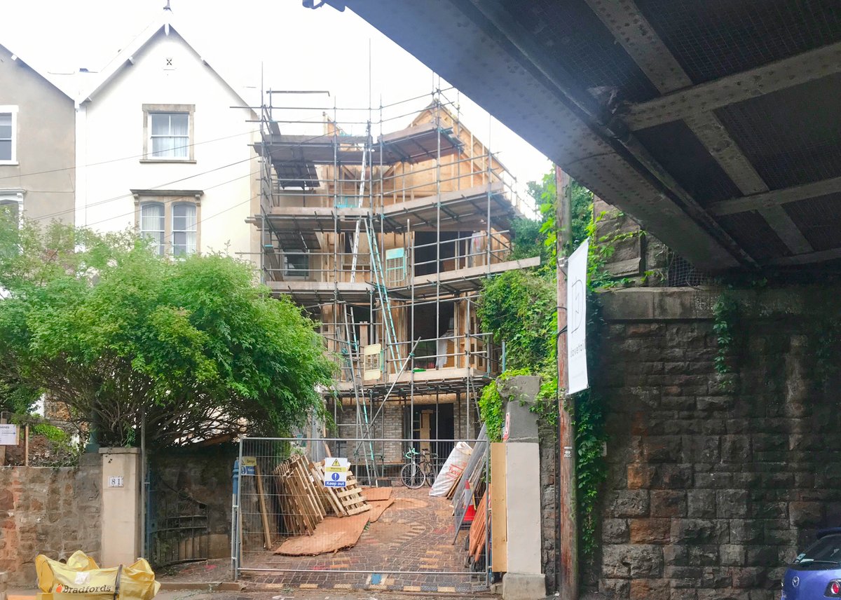 It's always really exciting to see a timber framed house at this stage - <a href="/DovetailBristol/">Dovetail Design and Build</a> are doing a great job