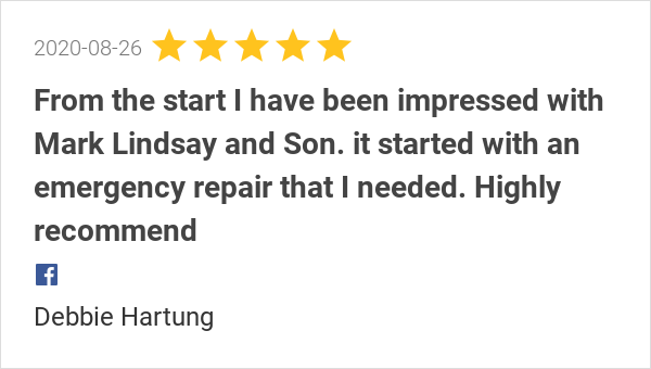 New 5.0-star Review: "From the start I have been impressed with Mark Lindsay and Son. it started with an...