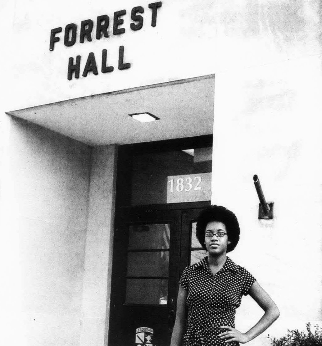 Which brings us back to  #ForrestHall. By 1990, it became the last physical Confederate symbol on campus. Amber Perkins led the group "Students Against Forrest Hall" during the 2006-2007 school year.