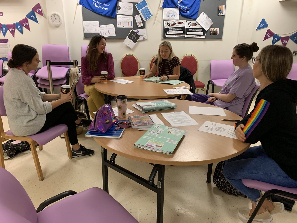 NesKirtley's tweet photo. New pilot project: action learning with our wonderful student midwives, thanks for the support @graciee65 @SuzanneHardacr1 @cardiffuni @pillipskerry040 @louwarren73 @cardiff_midsoc https://t.co/8jQ1eFgHg3