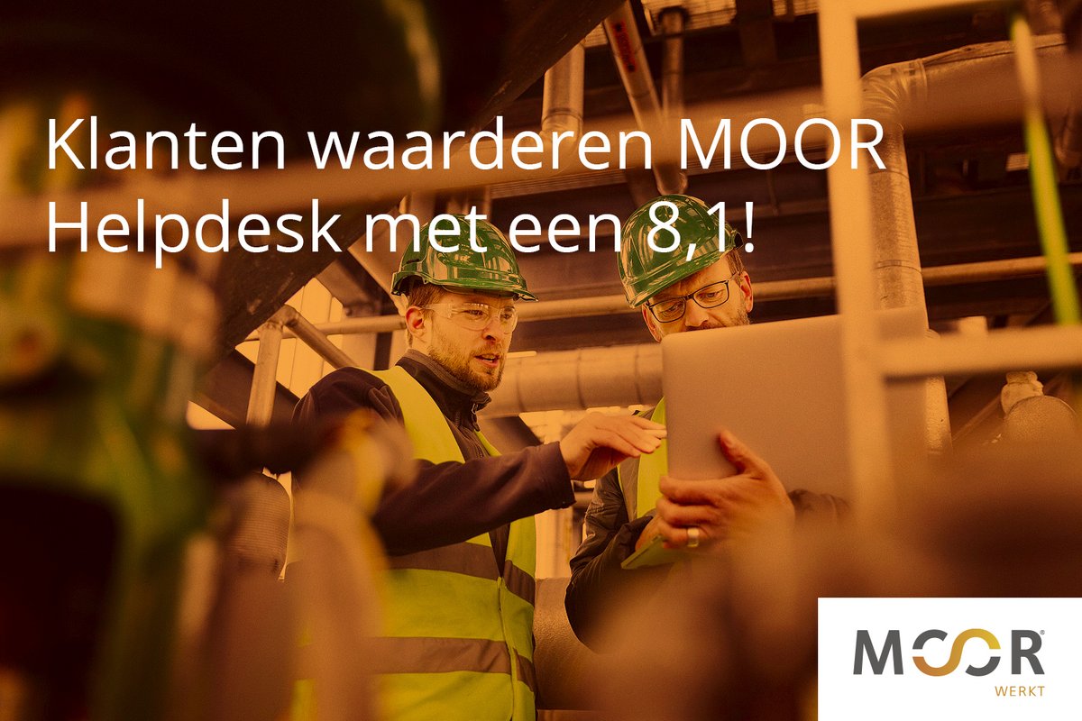 Trots op onze MOOR Helpdesk collega's en dank aan onze klanten voor een mooie beoordeling over onze helpdesk.
moorwerkt.nl/klanten-waarde…