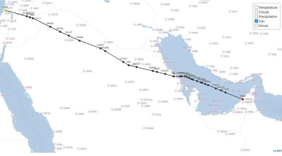 AviMayer's tweet photo. Saudi authorities have reportedly agreed to permit an El Al plane carrying senior Israeli and U.S. officials to fly through Saudi airspace en route to the UAE next week. This will be the first time ever an Israeli-registered aircraft will fly over Saudi Arabia. (@ItayBlumental) https://t.co/vBNc39vWyw