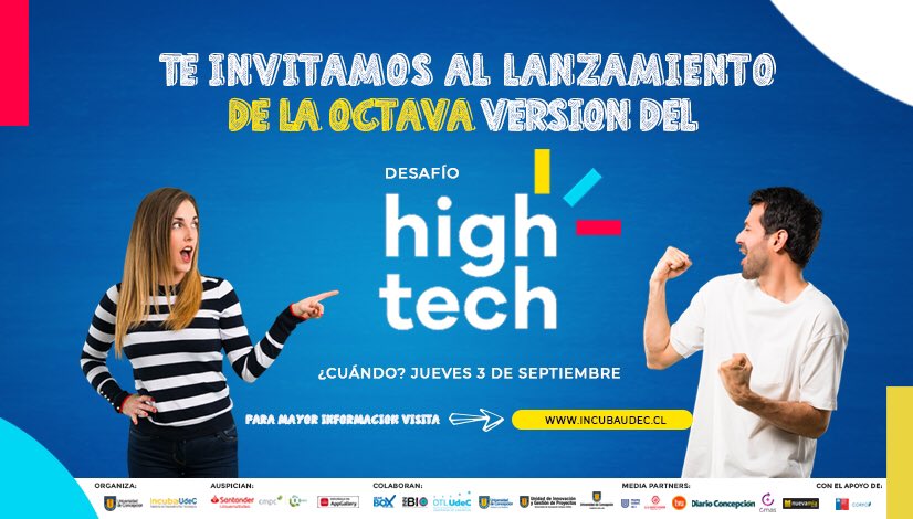 RadioUdeC's tweet photo. ¿Tienes una idea de emprendimiento y no sabes cómo materializarla?👇
Participa del octavo Concurso Desafío High Tech, que entrega formación, coaching, mentorías y 5 millones de pesos en premios a repartir!
#EmprendimientoUniversitario #DHT2020 https://t.co/7YCYPosefK