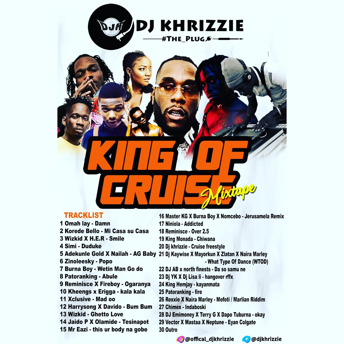 DjKhrizzie's tweet image. *DJ Khrizzie – King Of Cruise Mix*

🔥🔥🔥
🔌🔌🔌
💫💫💫
⚡⚡⚡

Download and enjoy.❤🔌

citytrend.com.ng/dj-khrizzie-ki…

Via @CitytrendTv
#WeHype #WePromote