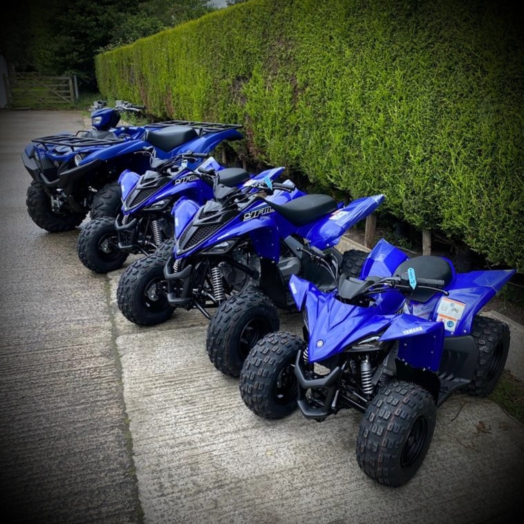 Adventure Anyone? 💙#RevsYourHeart #YamahaFamily #REALizeYourAdventure #DrivenByVictory #Yamaha #YamahaMotor #YFZ50 #YFM90 #Raptor #Grizzly #atvadventure