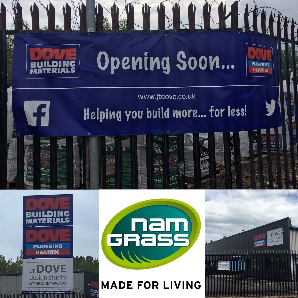 Great visit to set up @Namgrass for a new @jt_dove branch in #southshields #openingsoon #madeforliving #newbranch #artificialgrass #landscaping #gardening