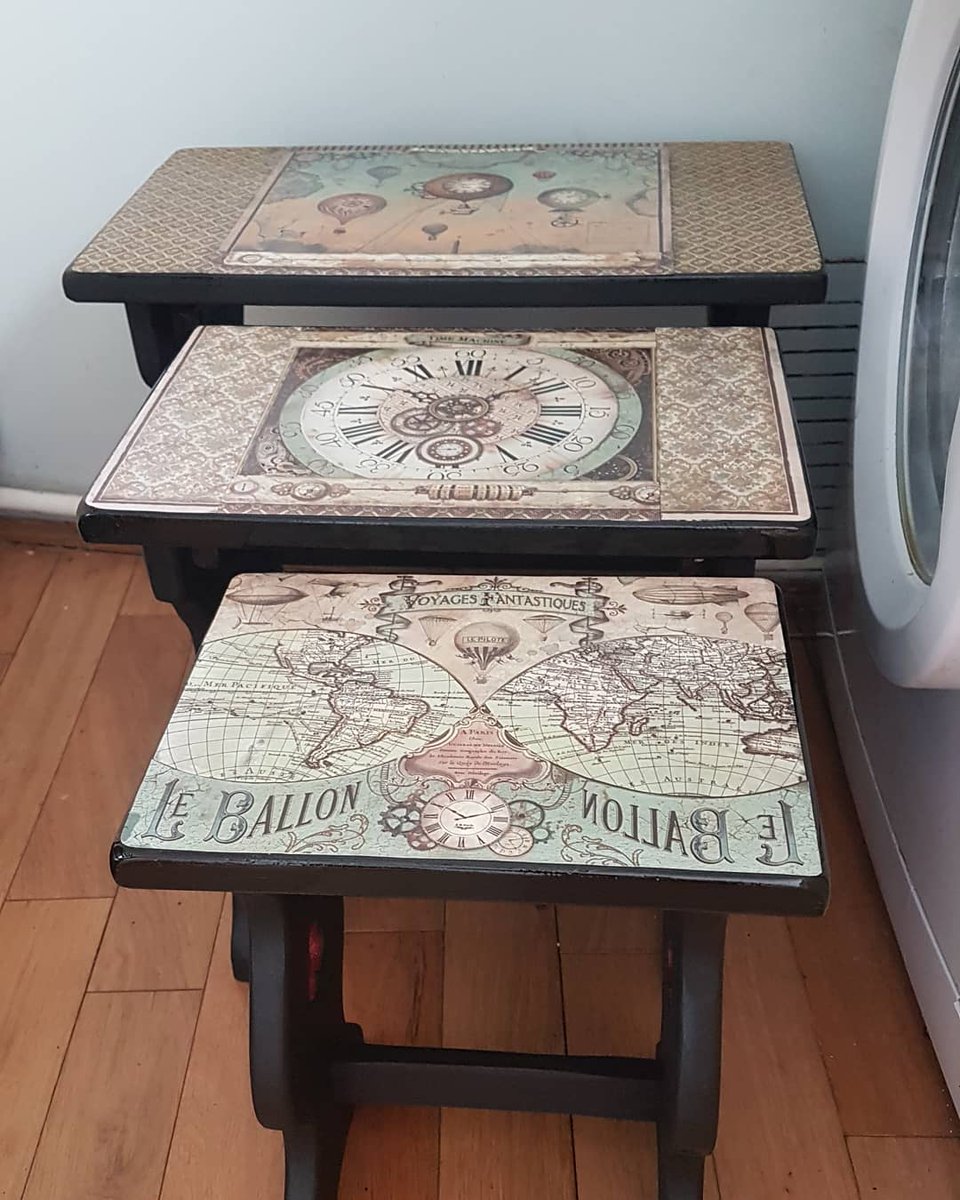 twfsteampunk's tweet photo. Will be available to buy soon... Beautiful steampunk small tables using #stamperia fantasique paper 
£50.00 Collect from Ramsgate please 
#Ramsgate #ramsgatebythesea #kent #thanet #homedecor l #interiorinspirations #smalltables  #steampunk #decorative   #decoupage   #homedecor https://t.co/XOgcs0cZy7