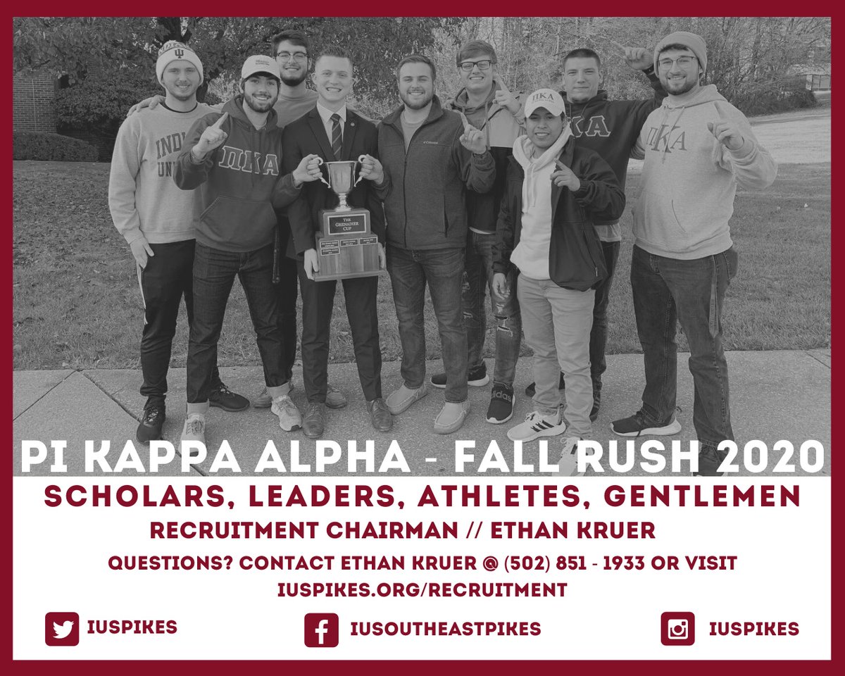 Being a leader goes beyond what you do for your Fraternity, but also includes what you can do for the University and the community. To find out how PIKE shapes young men who go on to shape the world, visit iuspikes.org/recruitment. 

#PIKELeads