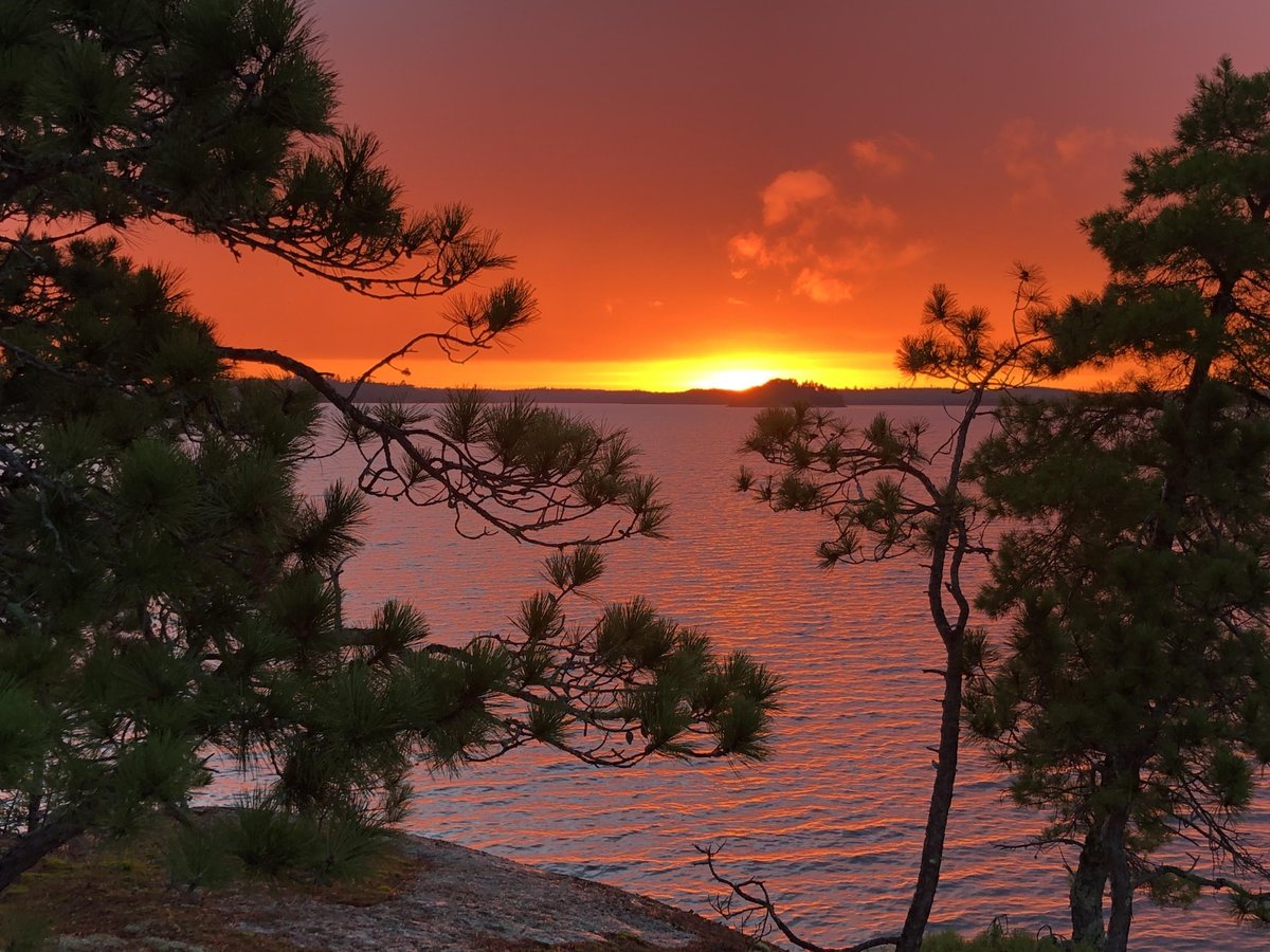 What a beautiful sunset over Pickerel Lake! Thanks so much John Bagacki for sharing this with us. We could all use a little more beauty in our lives right now!