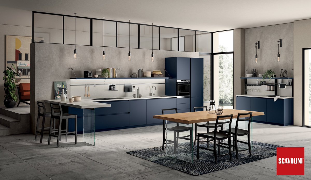 StorePreston's tweet photo. Bringing in a pop of colour while keeping it chic with our moon blue matte lacquered finish!! The libremente range offers a large collection of colours and finishes to chose from.  
#moonblue #kitchendesign #italiandesign #scavolini https://t.co/9zEvtXDd7X