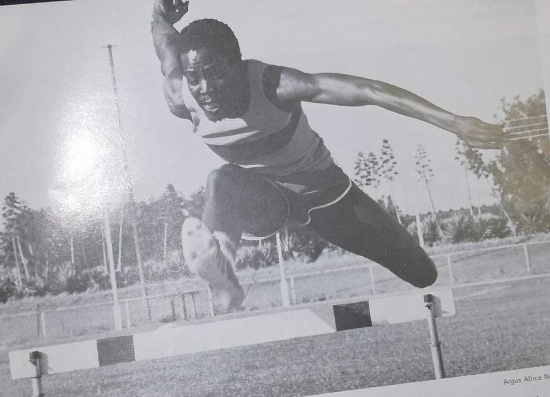 BWGovernment's tweet photo. OLYMPICS COMPETITION

Botswana competed in the Olympics for the first time in 1980. 

Pictured here is Wildred Kareng practicing hurdles.

 Source 968.72 KHA
#TBT
#rootedinBW
#BwFirst https://t.co/5bSaSygz8W