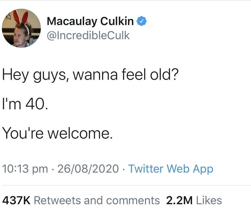 Macaulay Culkin wins the internet today Happy Birthday! 