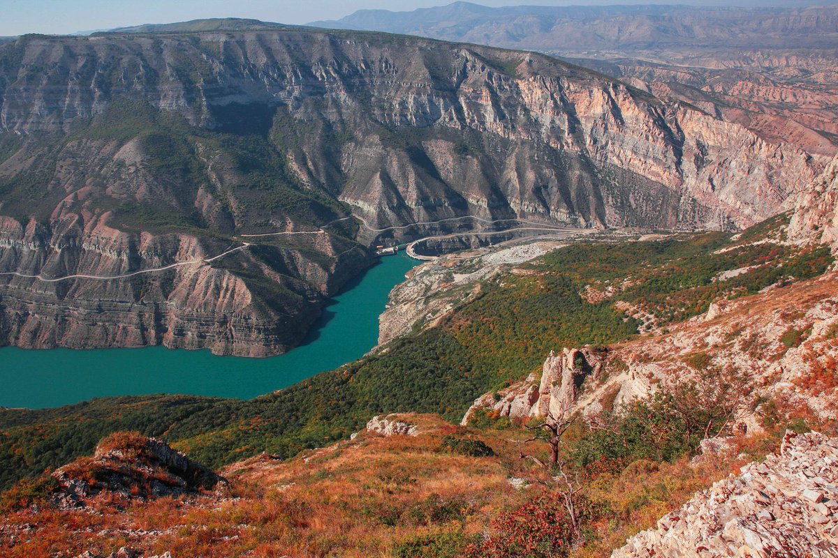 Sulak Canyon, the deepest canyon in Europe and one of the deepest in the world