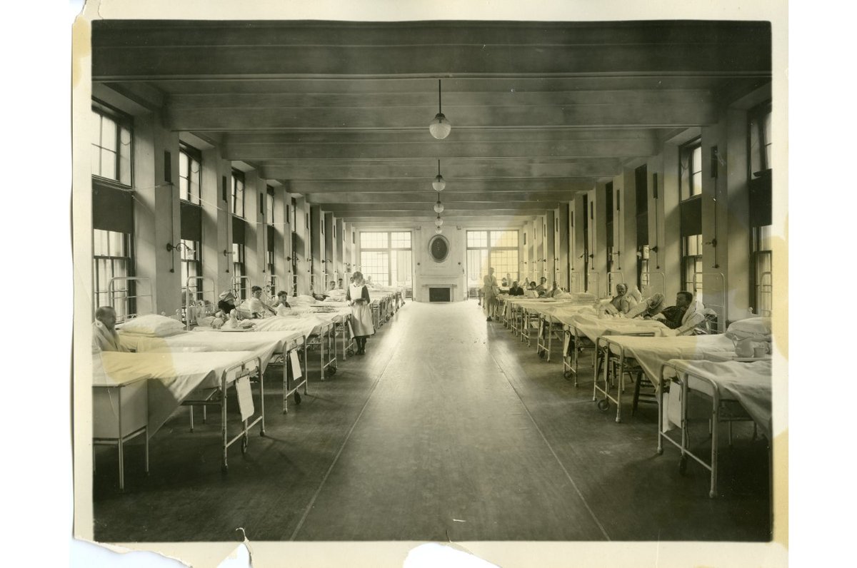 The epidemic resulted in an influx of patients and a staff shortage at City Hospital. The hospital already faced a staff shortage because many of its doctors and nurses were serving in Europe. Student nurses at the hospital’s Training School stepped in to fill the gap.