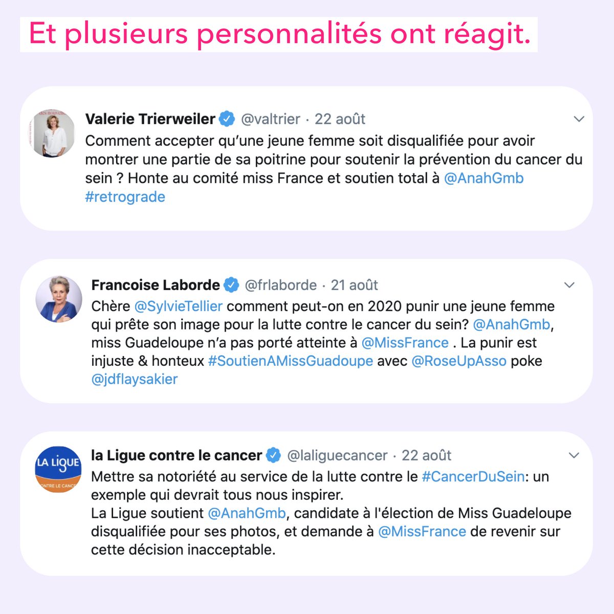 Voici l'acte du crime ! 😱

Choquant non ? 

Et bien pour le comité Miss France, oui. Anaëlle Guimbi a enfreint le règlement, ce qui lui a donc valu son exclusion du concours Miss France 2020. 🙅‍♀️

Et toi tu en penses quoi ?

<a href="/AnahGmb/">Étirez Vos Cables</a>  <a href="/laliguecancer/">La Ligue contre le cancer</a>