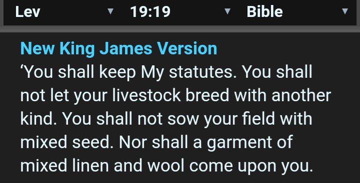 Do not combine wool or linen. Stated in Leviticus 19:19 and again as Negative Mitzvah 42.Meaning not to wear clothes with both materials due to similarity to clothes of idolators. Pretty clear cut right...
