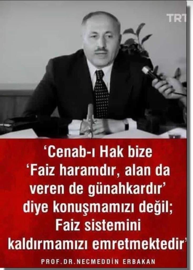 #FaizSistemi çöpe atılacak inşallah.
#ÜretimEkonomisi benimsenecek inşallah.