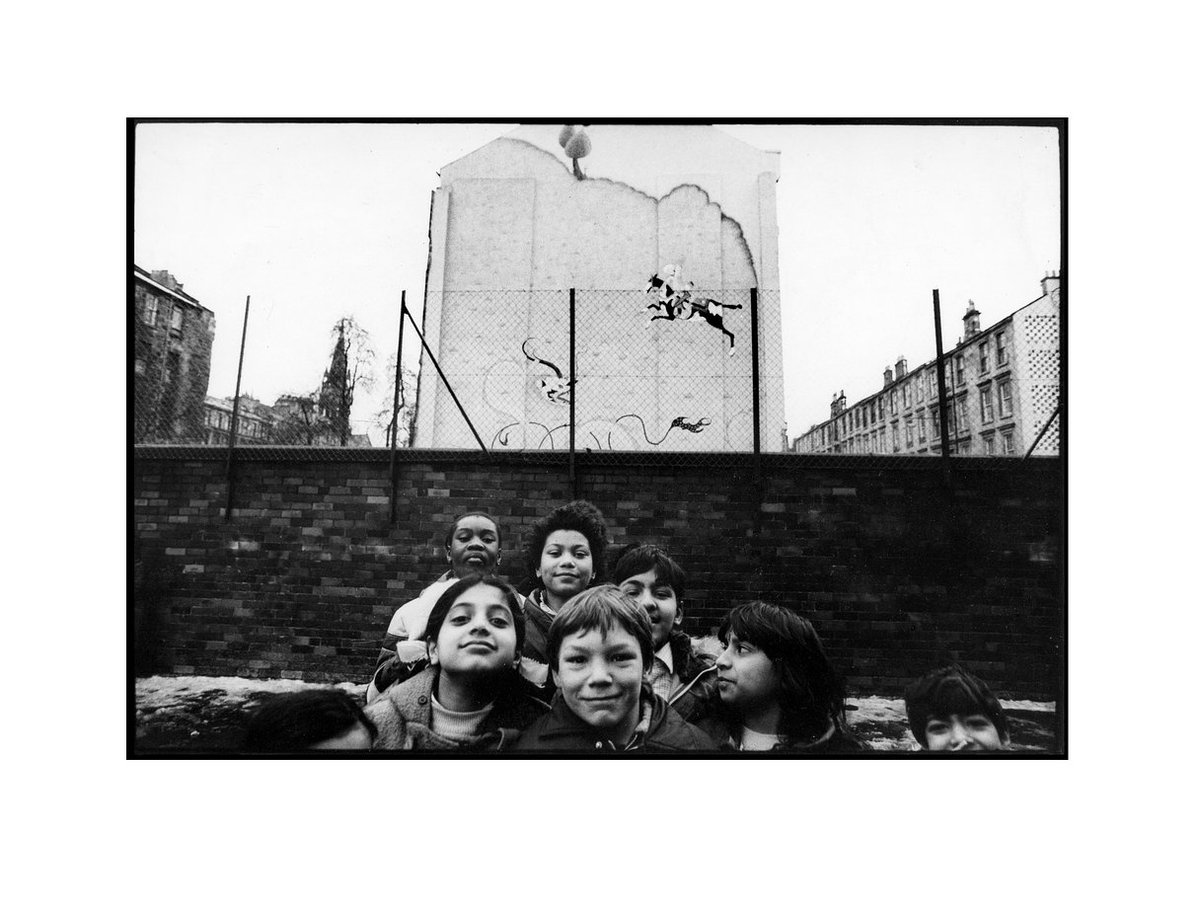 No one is born racist .Glasgow, 1980s.Photo Alan Dimmick