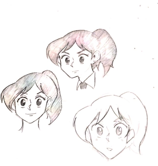 アニメ見ながら徐々に自分の画風に変換 