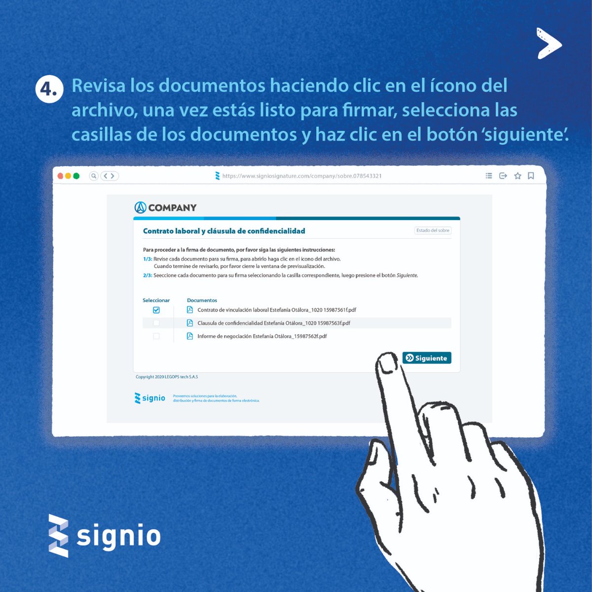 gmloficial's tweet image. Signio es una excelente herramienta para firmar documentos de manera digital y con plena validez legal. Encuentra aquí el proceso de firma👇🏼👇🏼.
Para conocer más acerca de esta gran aliada, visita gmlsoftware.com/Transformacion…

#Laclaveeselsoftware #GMLsoftware #Signio #Firmaelectrónica