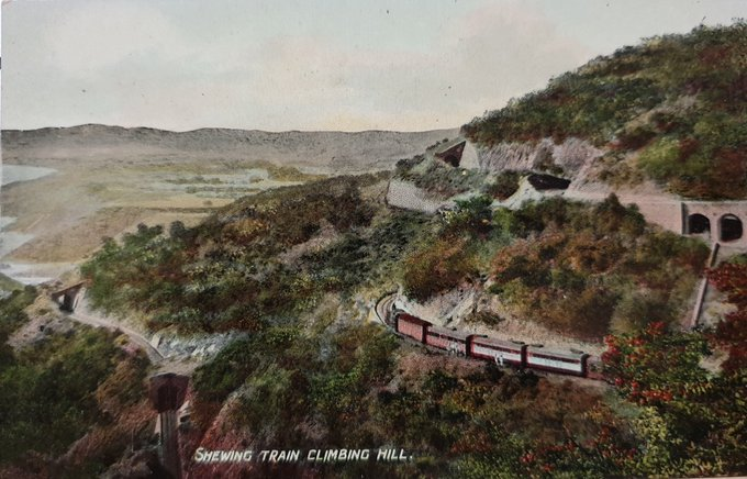 __Interfaith__'s tweet photo. For followers with an interest in #India, and #railways, here is a postcard of a shewing #train climbing a hill. What's a shewing train? The #postcard could be over 100 years old!
#IFMPC #deltiology #IncredibleIndia #postcards #Trainspotting @RailMinIndia @RailwayNorthern https://t.co/kpYuq1dlWL