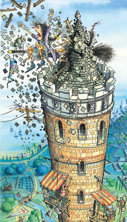 No.18  #LibraryTop50  @KorkyPaul is best known for his madcap Winnie the Witch series of picture books, full of lively detail, wibbly-wobbly line, watercolour washes and joyous silliness.  http://www.korkypaul.com 