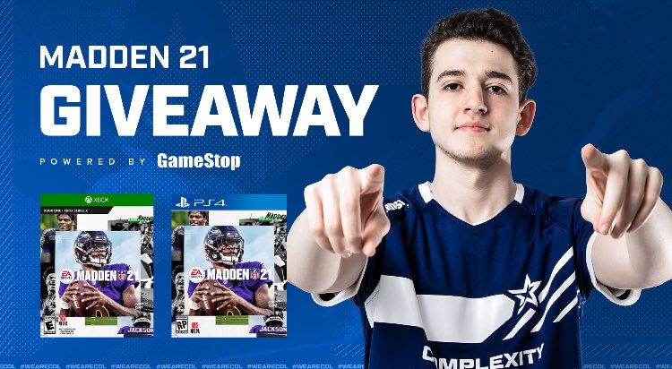 Drini's tweet image. Madden is finally here and @GameStop and I are teaming up to give away a copy of Madden 21!
Like and retweet this post to enter, winner will be announced 9/2