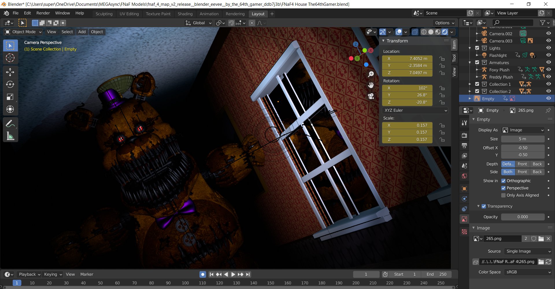 AstroMonster, Kisser of Beasts on X: So I matched Nightmare Fredbear with  one of his hallway renders and found out that he is upsettingly large, and  that there's no way that his