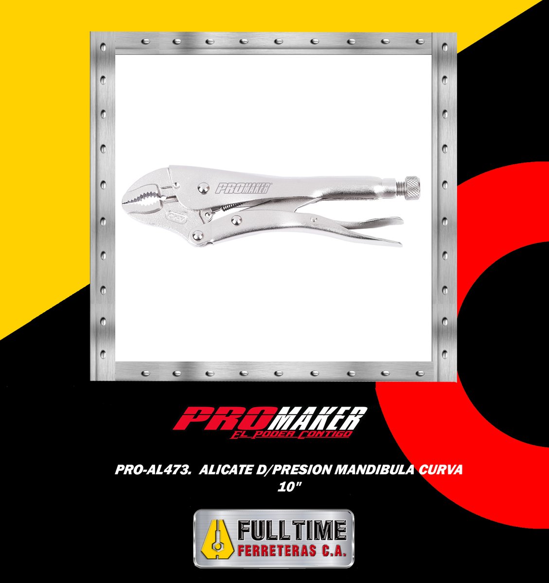 fulltimeferre's tweet photo. Solo nosotros tenemos la prestigiosa línea de herramientas y accesorios #promaker disponible para ti #amigoferretero Recuerde que somos tu mayorista de confianza. #fulltimeferreteras #somosmayoristas #elpodercontigo #comercializadorexclusivo #calidad #caracas #venezuela #covid_19 https://t.co/Ek09CYjMAa