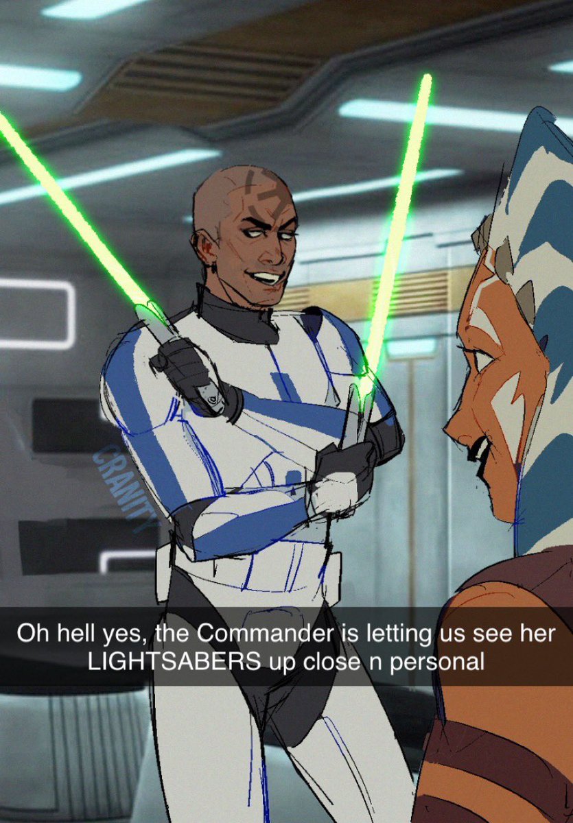 cranity's tweet image. tcw snapchat shenanigans part 6, this time with Jesse and Hardcase ;)
Anakin’s just mad that they’re having fun without him #StarWars