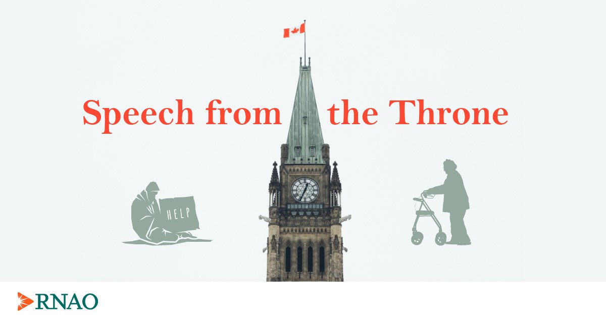 RNAO's tweet photo. RNAO letter to PM @JustinTrudeau in advance of his Speech from the Throne. Nurses implore the PM to address profound inequities that cost hardship &amp; lives during #COVID19 &amp; urge bold solutions for #LTC, #Housing + reinstating the CNO in Canada's recovery.

https://t.co/gkoC7sceCd https://t.co/93Son5PccV