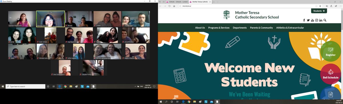 luso_london's tweet photo. Our SWIS team facilitated a workshop for students attending Mother Teresa Catholic Secondary School in September. Students are parents were able to ask questions, and meet other newcomer students! #LDCSB #zoommeeting #startingsecondaryschool #funonzoom https://t.co/U7wt9NidGv